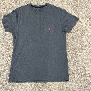 Gray T-Shirt with Pink Logo